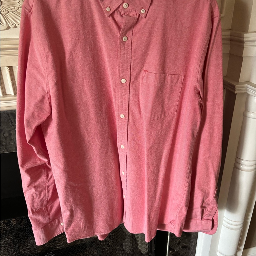 Hawker Rye Stretch Oxford Salmon Button-Down Men’s Shirt